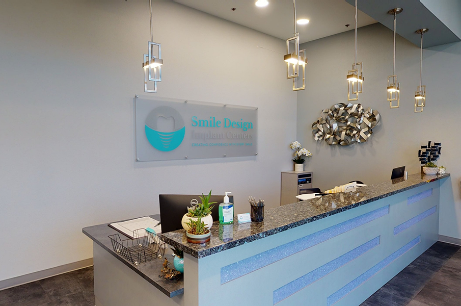 Front desk at Smile Design Implant Centers