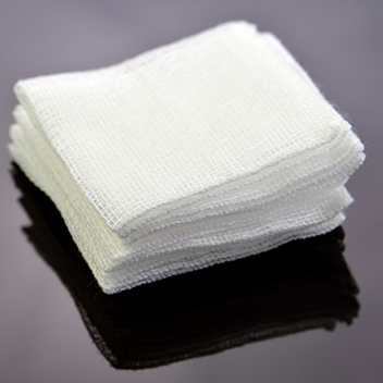 Pile of gauze pads